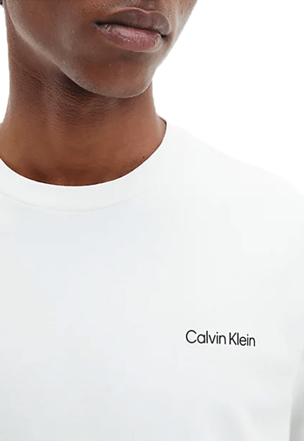 CRO LOGO INTERLOCK T-SHIRT Vanilla Ice 893625279 - Calvin Klein