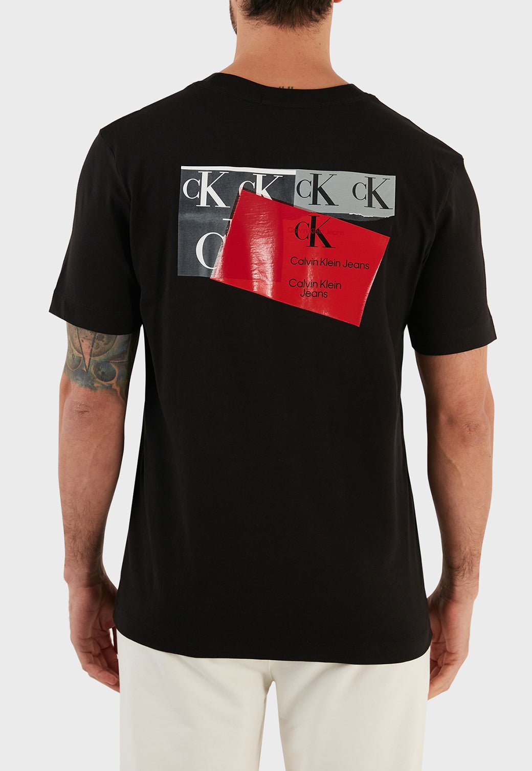 DISRUPTED CK BOX URBAN TEE Ck Black 893625263 - Calvin Klein