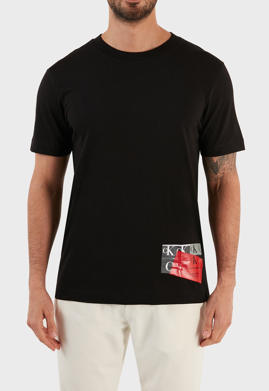 DISRUPTED CK BOX URBAN TEE Ck Black 893625263 - Calvin Klein