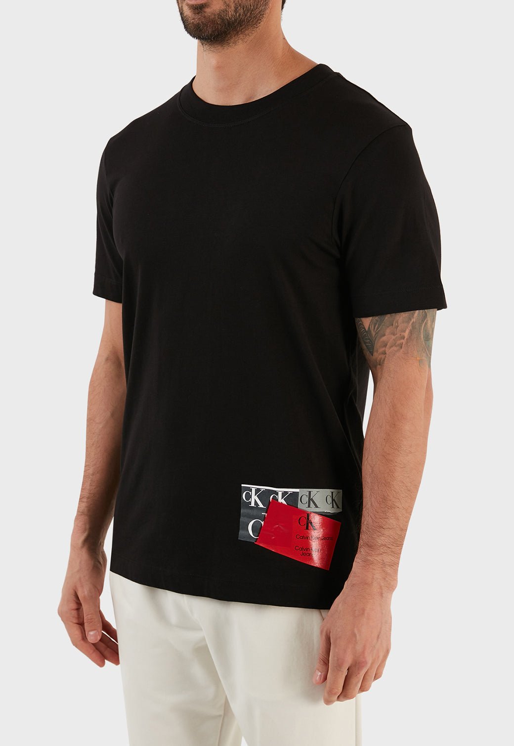 DISRUPTED CK BOX URBAN TEE Ck Black 893625263 - Calvin Klein