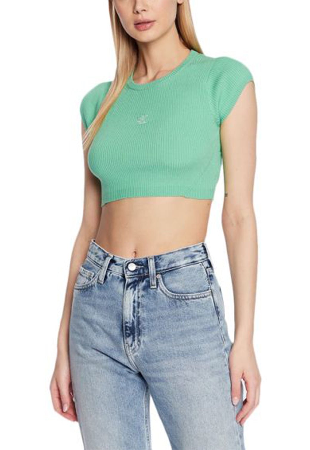 EN BACK TIED KNITTED TOP Neptunes Wave 893626802 - Calvin Klein