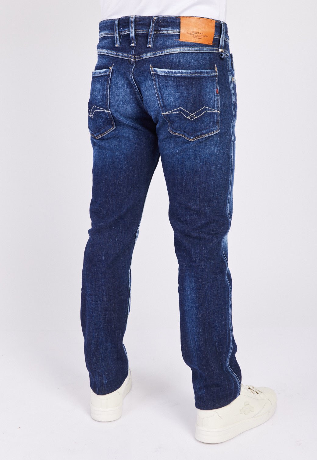 ג'ינס Anbass Slim עם שפשופים גברים - Replay