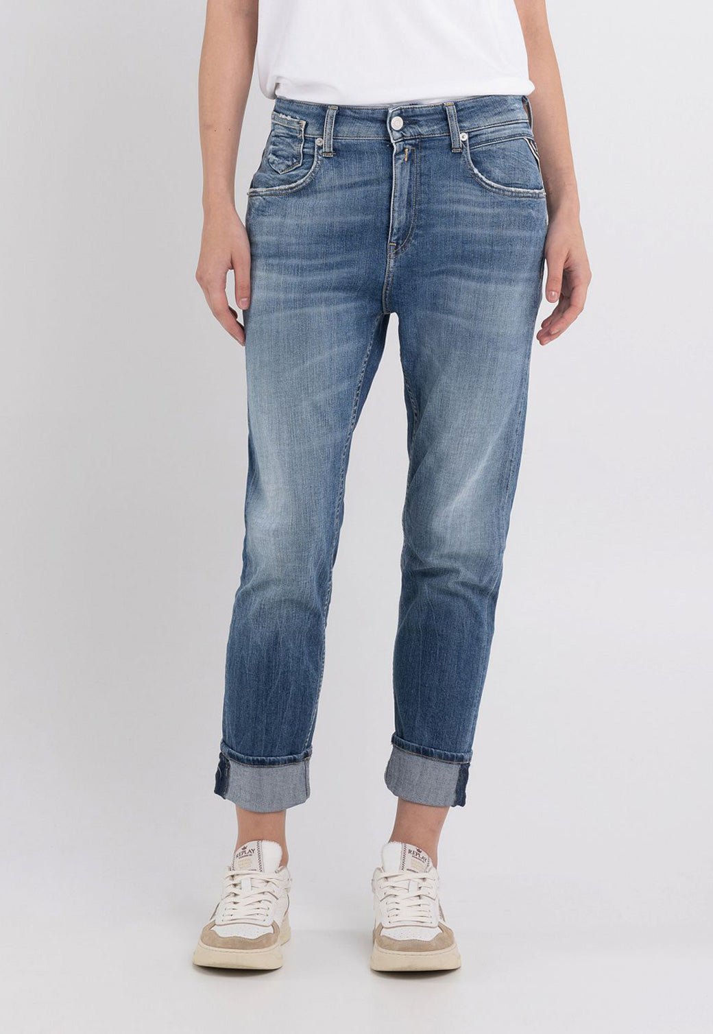 ג'ינס בגזרה רחבה נשים - Replay x Hugo Boss