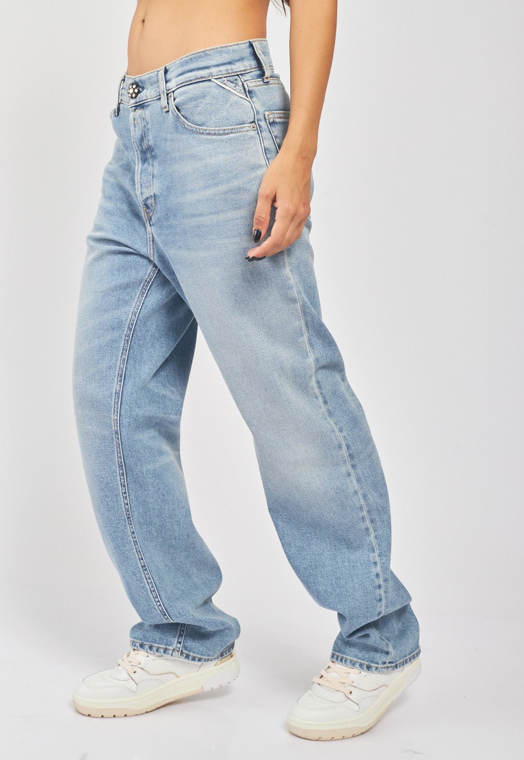 ג'ינס Jaylie בגזרה רחבה נשים - Replay