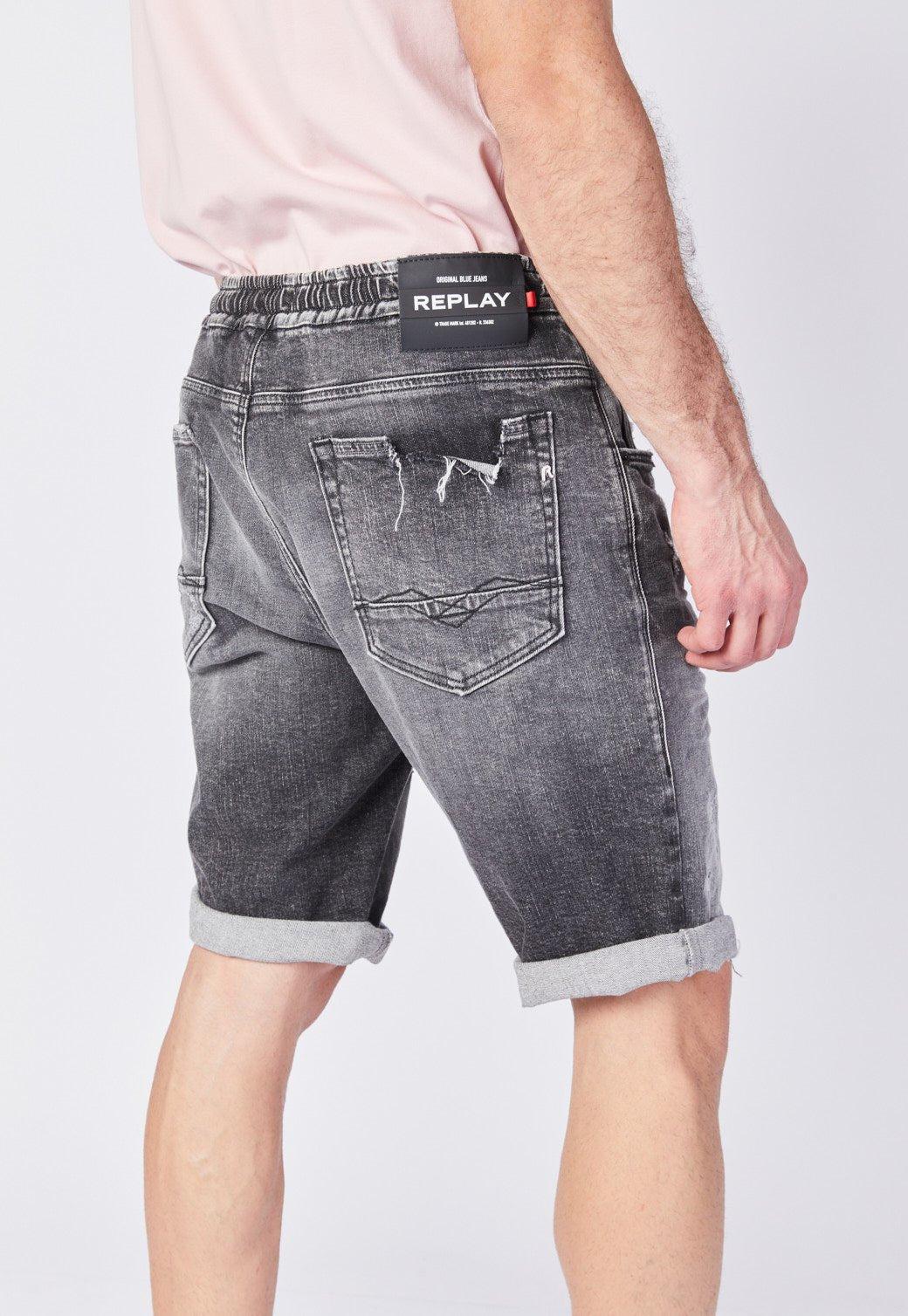 ג'ינס קצר עם קרעים גברים - Replay