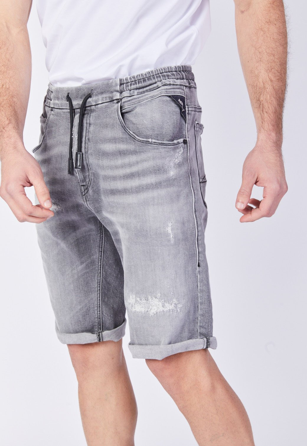 ג'ינס קצר עם קרעים גברים - Replay