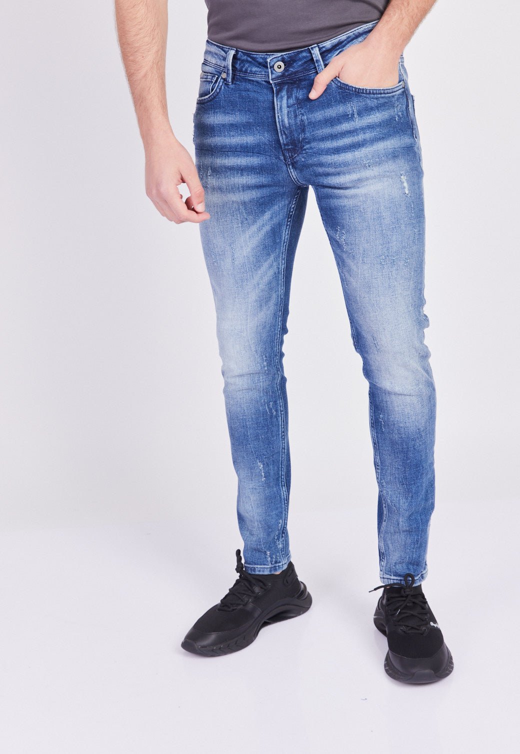 ג'ינס סקיני Finsbury בגזרה נמוכה - Pepe Jeans