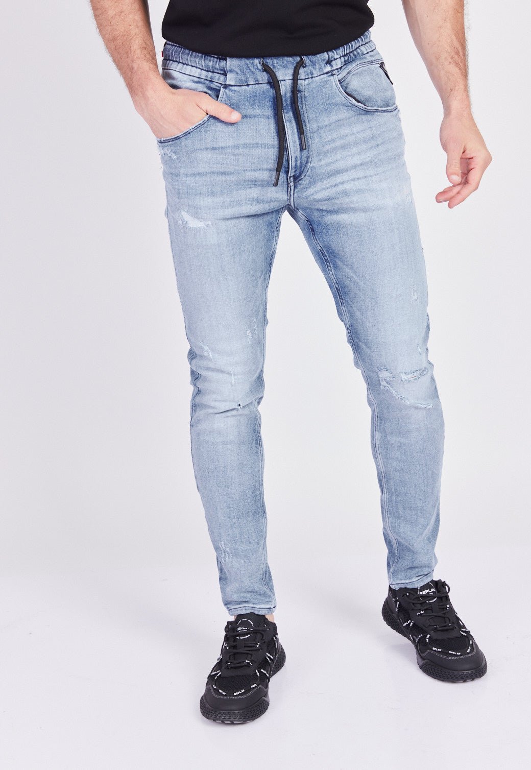 ג׳ינס סקיני גומי גברים - Replay