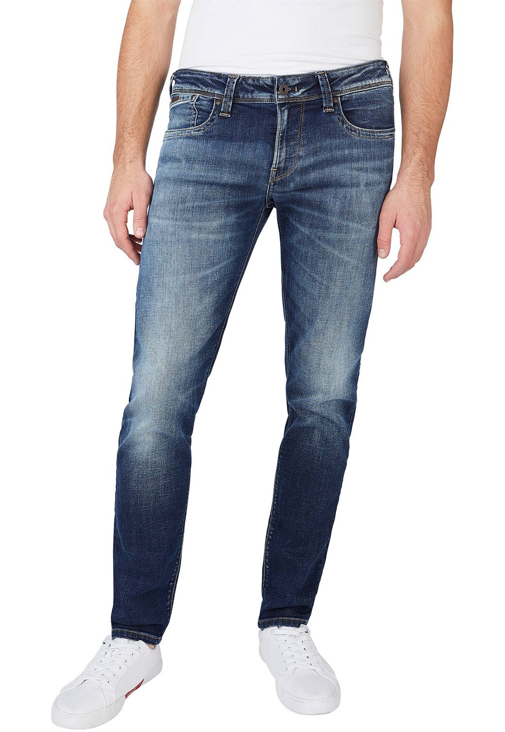 ג'ינס סקיני Hatch עם שפשופים בירך - Pepe Jeans