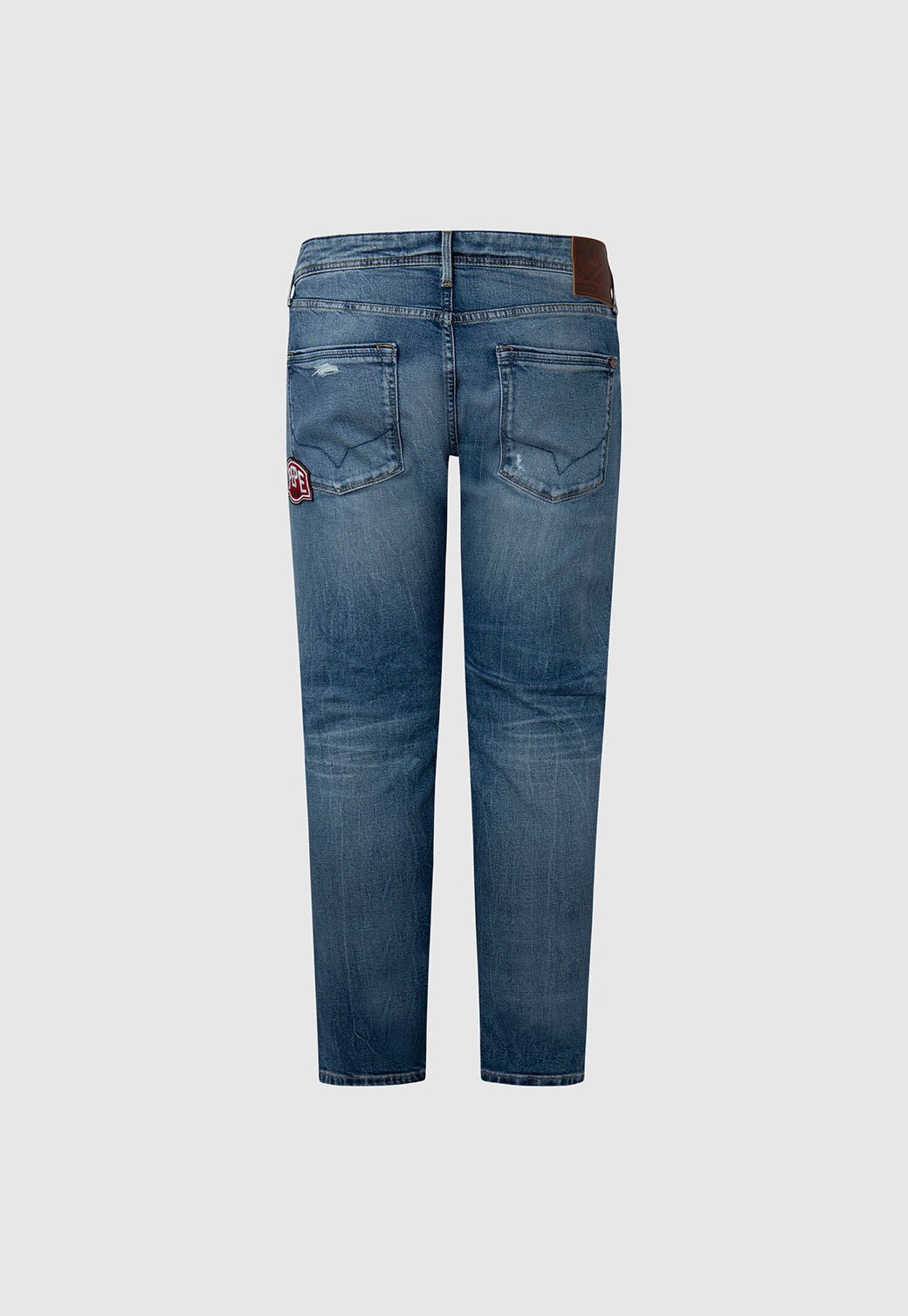 ג'ינס Stanley Midrise Regular Fit עם קרעים - Pepe Jeans