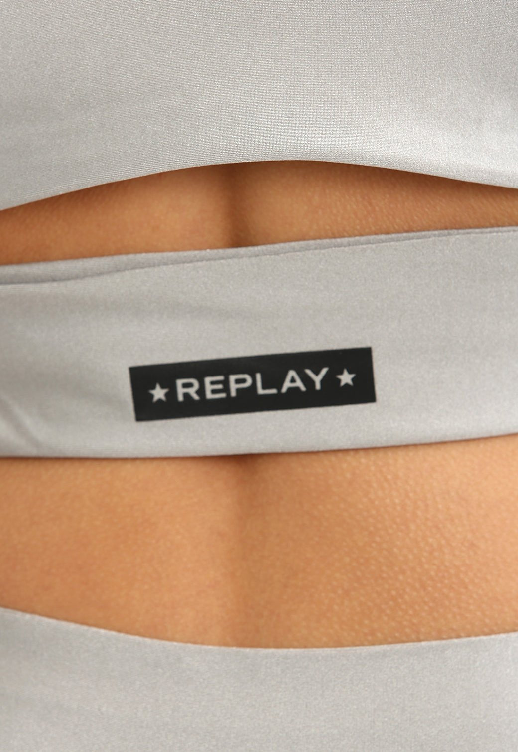 גוזיית בייסיק מבריק לוגו כוכבים נשים - Replay