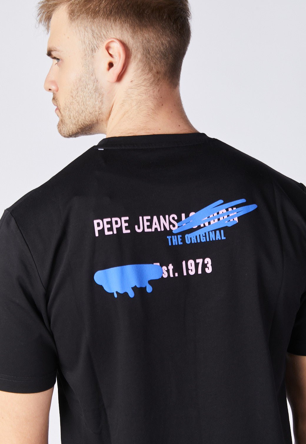 טי שירט קצרה עם הדפס - Pepe Jeans