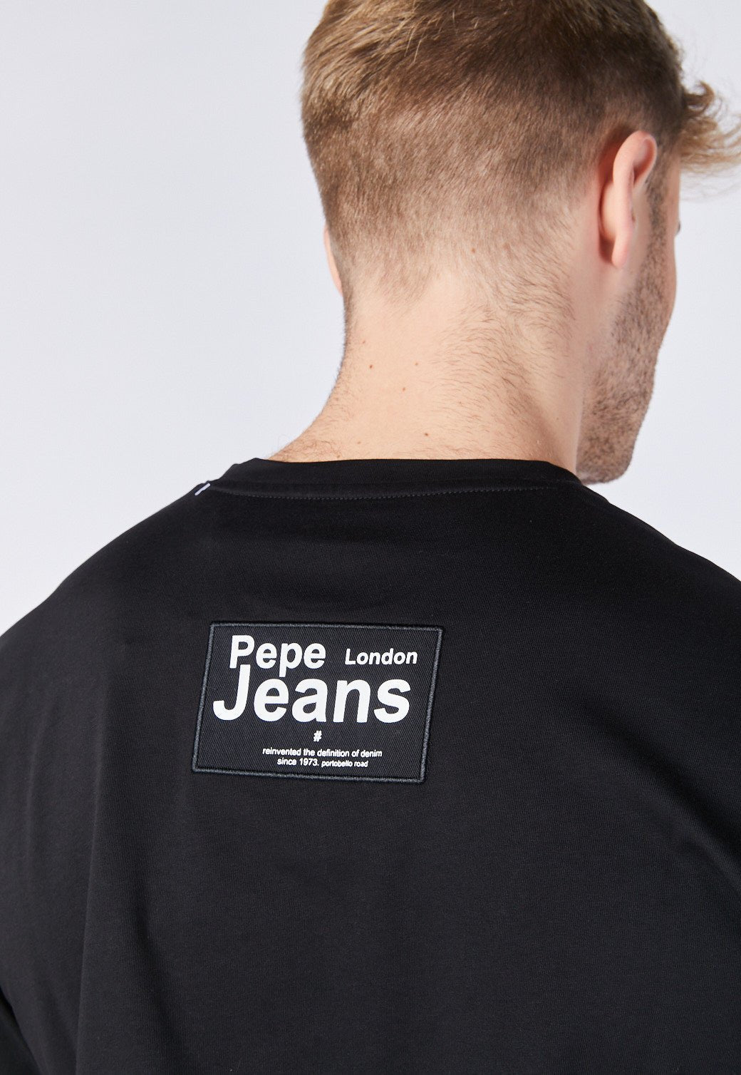 טי שירט קצרה עם הדפס לוגו - Pepe Jeans