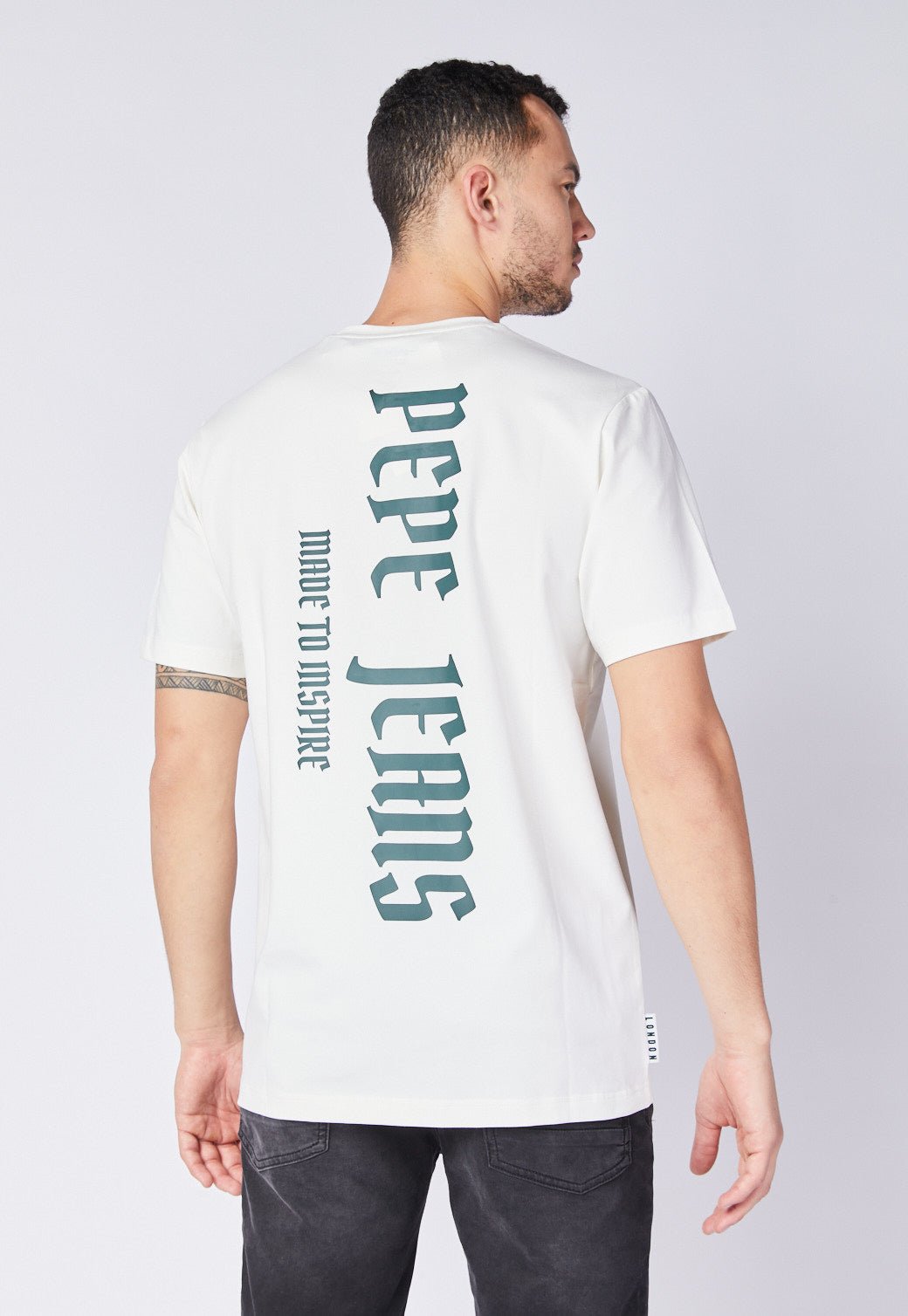 טי שירט קצרה עם הדפס לוגו גב - Pepe Jeans