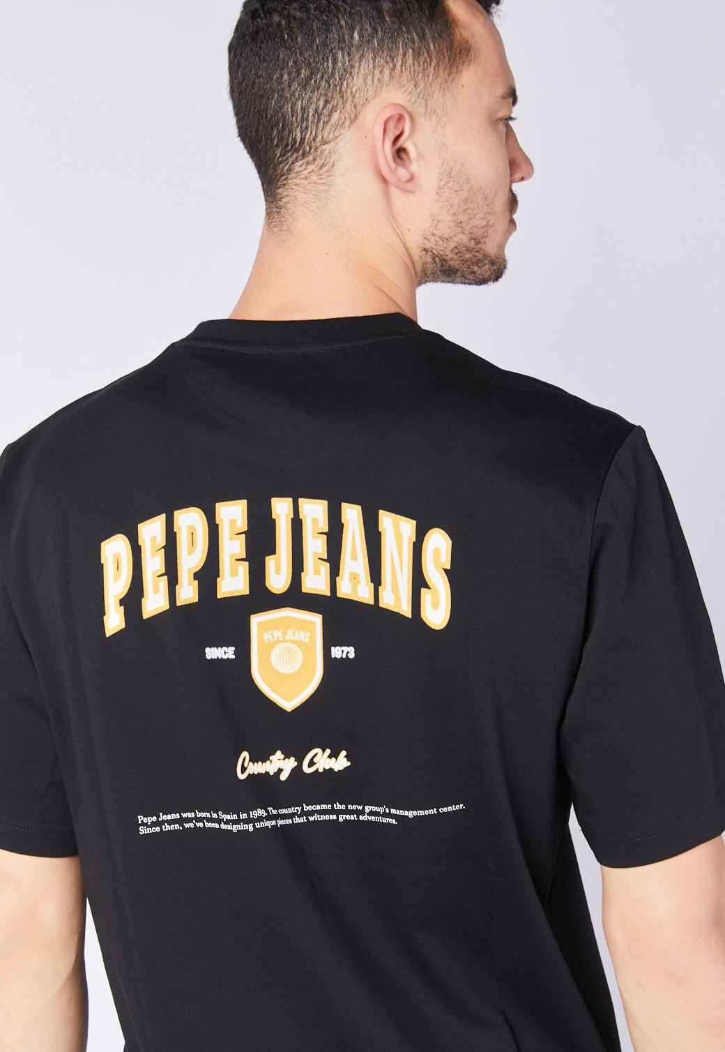 טי שירט קצרה עם הדפס לוגו גב - Pepe Jeans