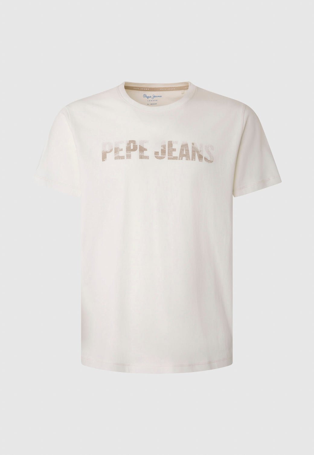 טי שירט קצרה עם הדפס לוגו גדול בחזית - Pepe Jeans