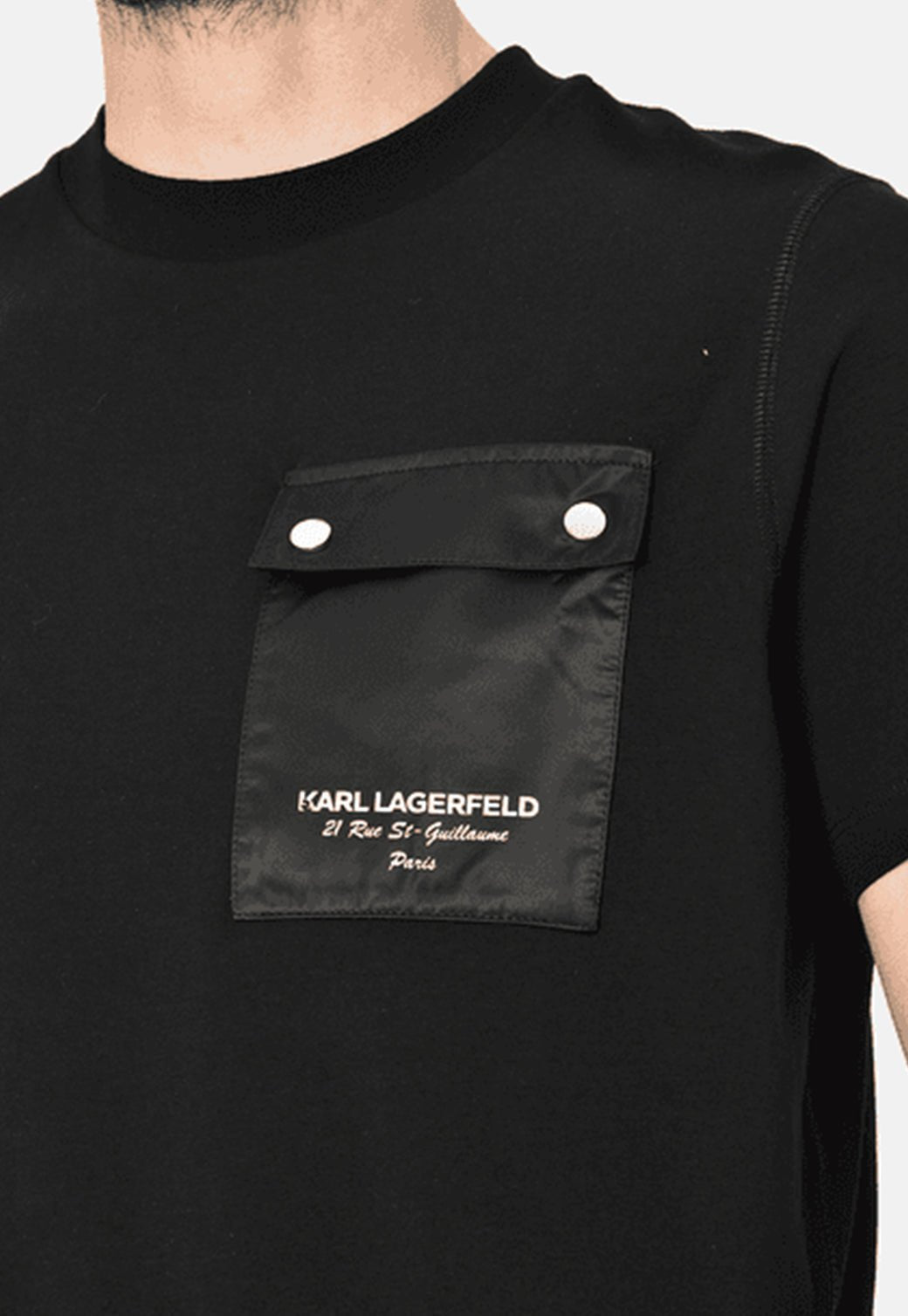 טי שירט קצרה Pocket לגברים - Karl Lagerfeld