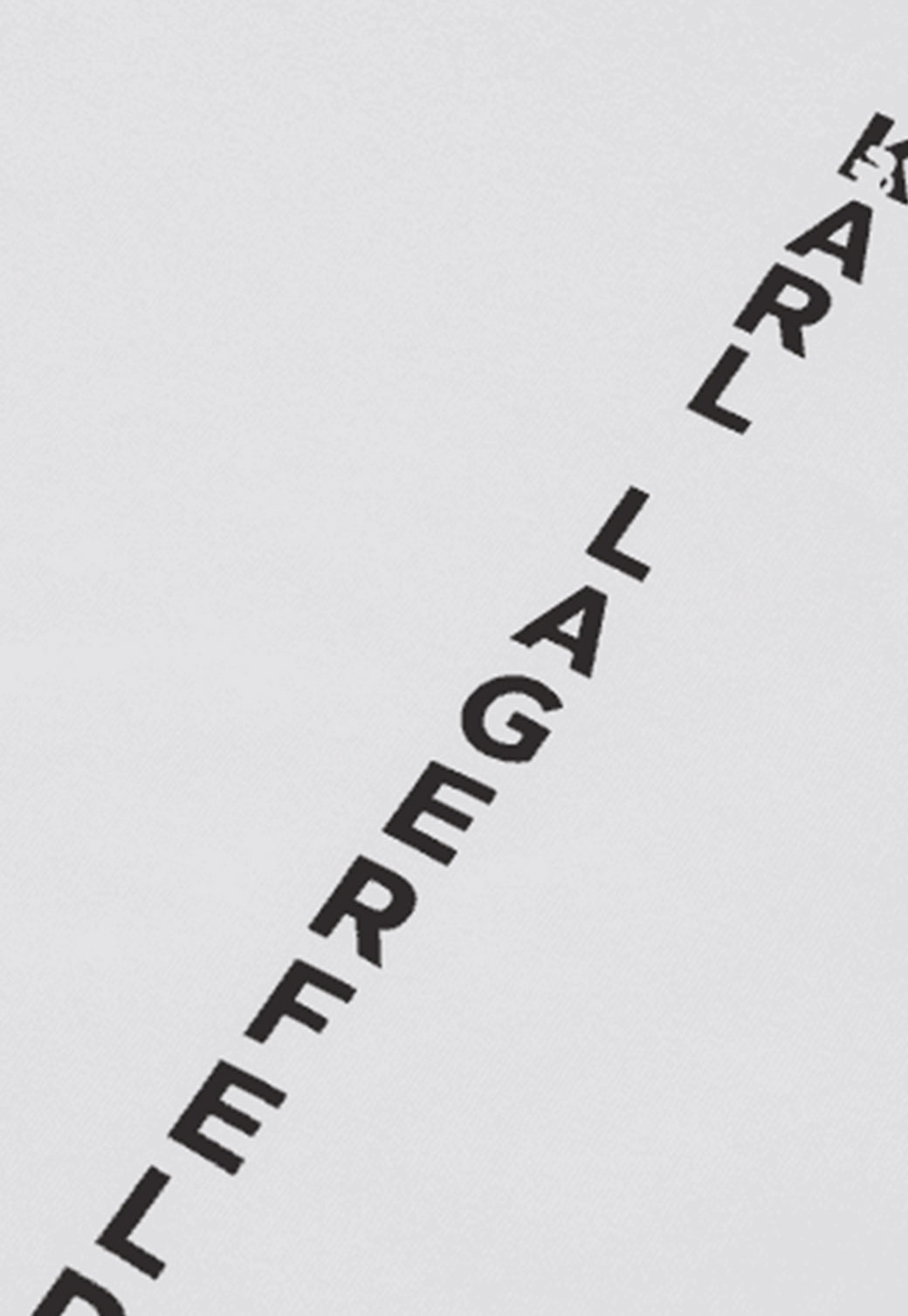 טי שירט קצרה Vertical Logo לגברים - Karl Lagerfeld