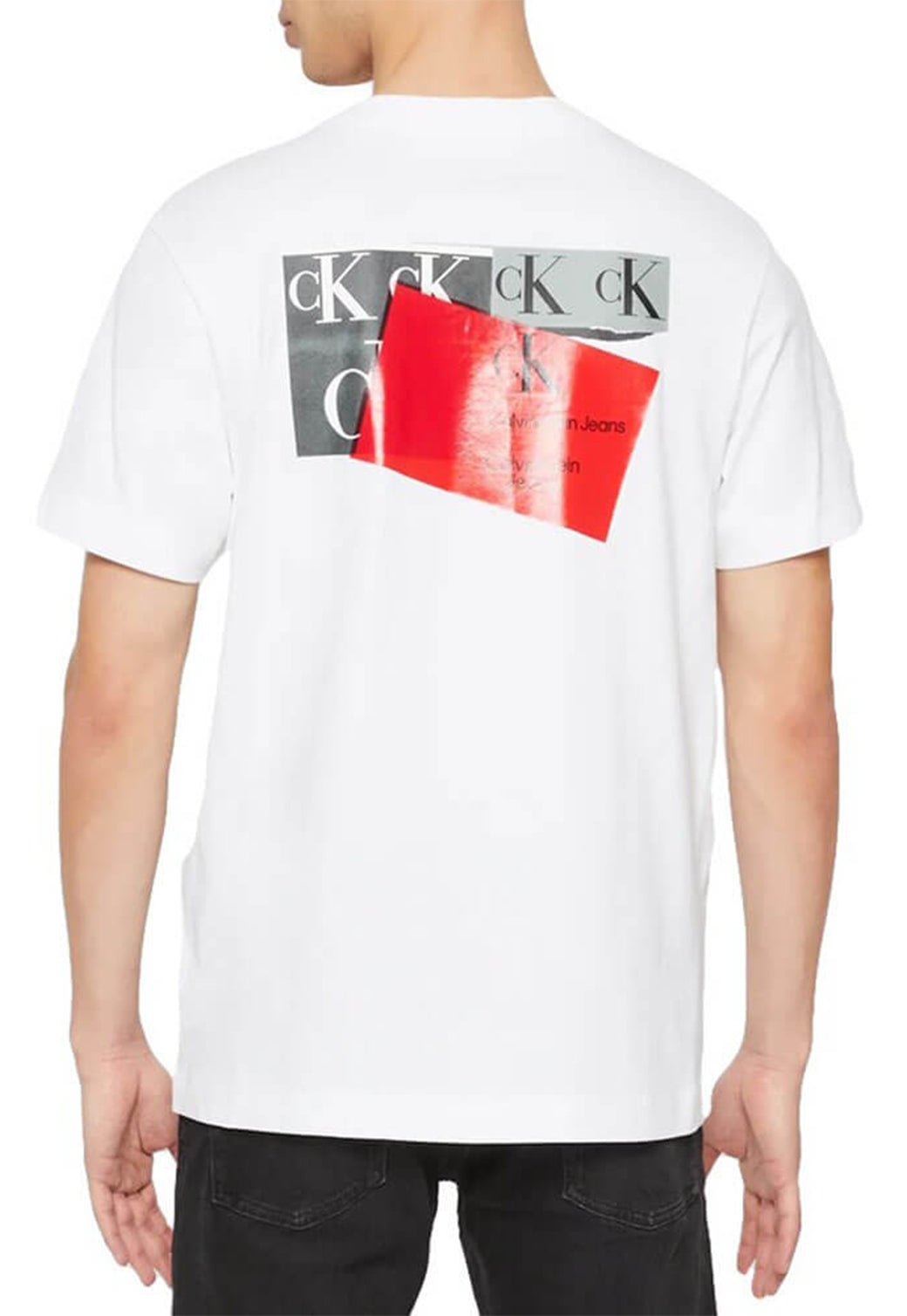 ISRUPTED CK BOX URBAN TEE Bright White 893625264 - Calvin Klein