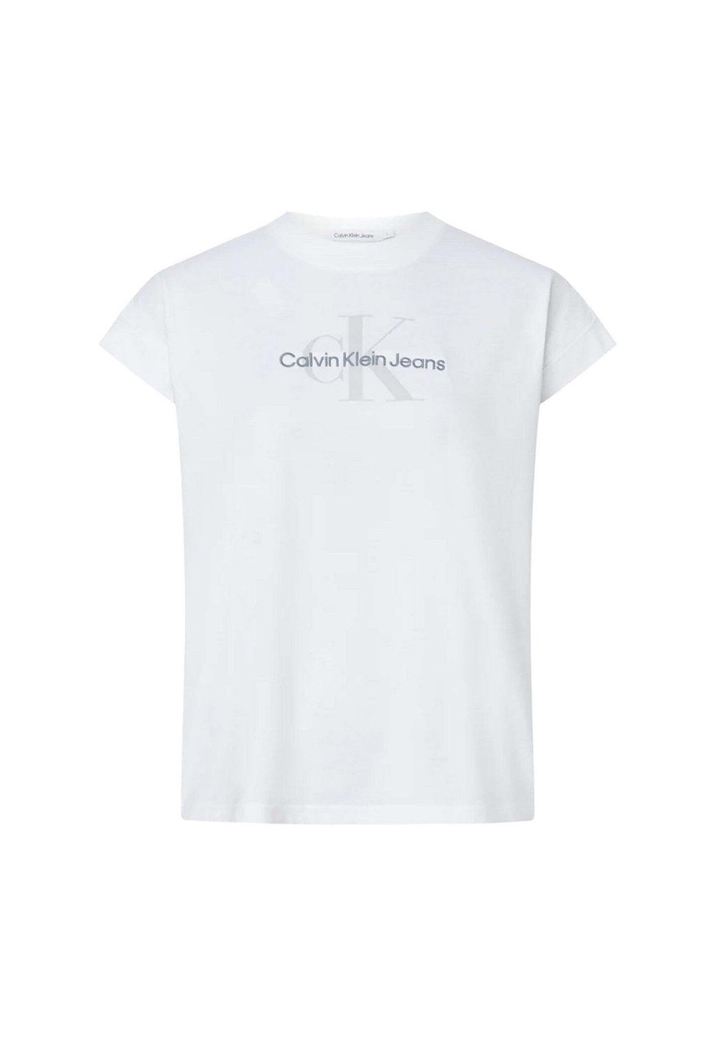 IVAL MONOLOGO RELAXED TEE Bright White 893626810 - Calvin Klein