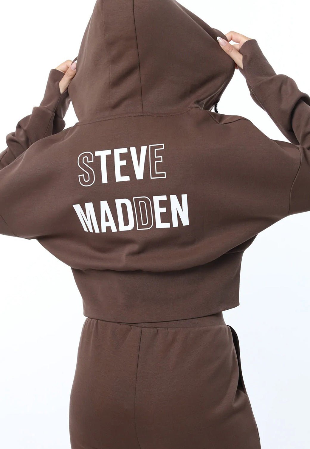 קפוצ'ון קרופ עם לוגו לנשים - Steve Madden