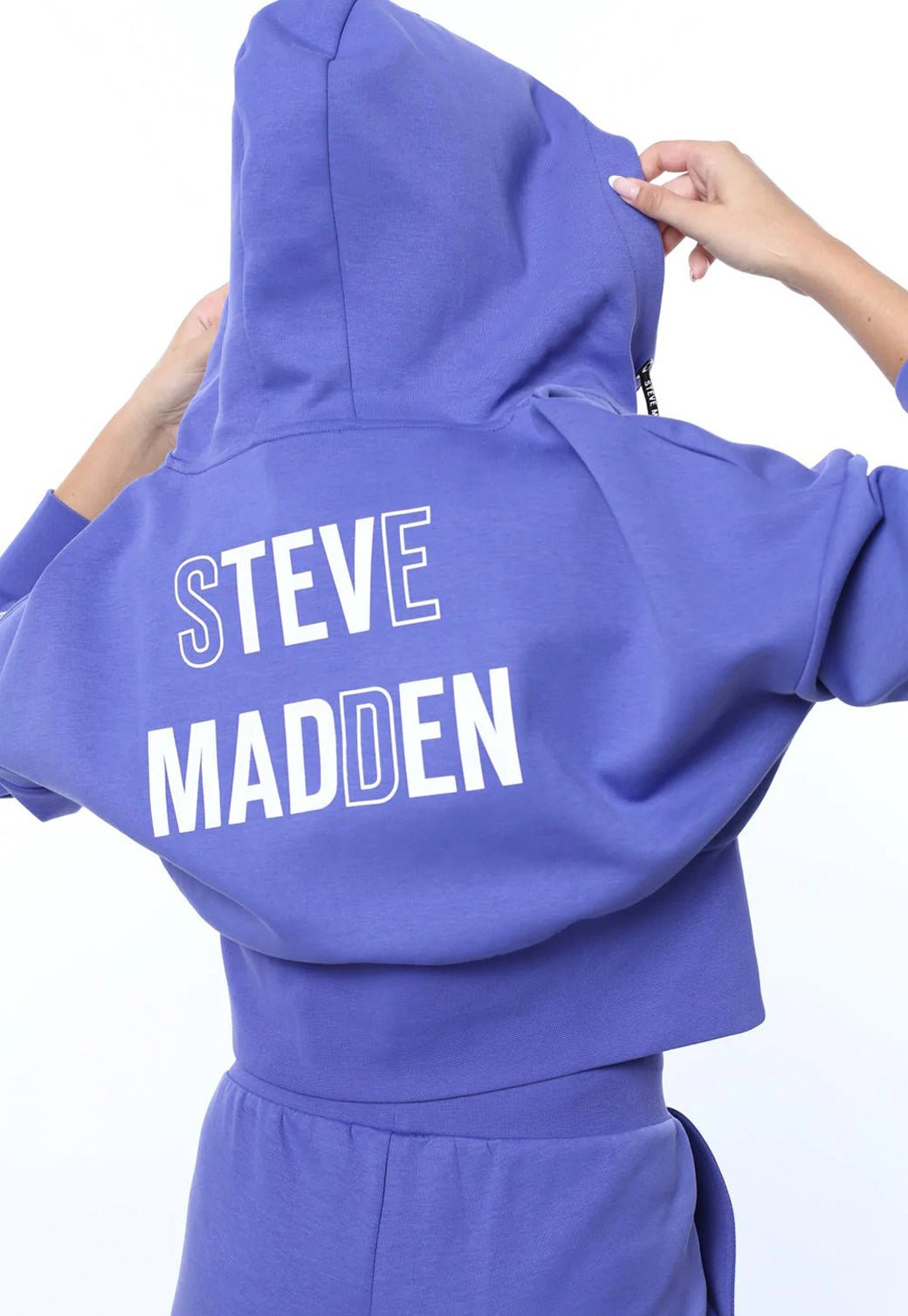 קפוצ'ון קרופ עם לוגו לנשים - Steve Madden