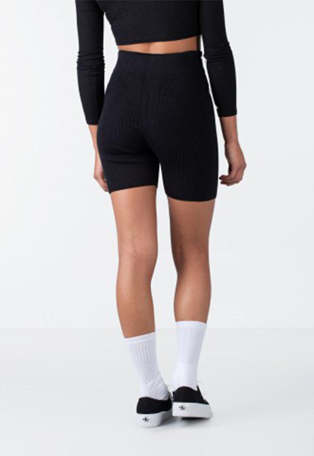 KNITTED CYCLING SHORTS Ck Black 893626955 - Calvin Klein