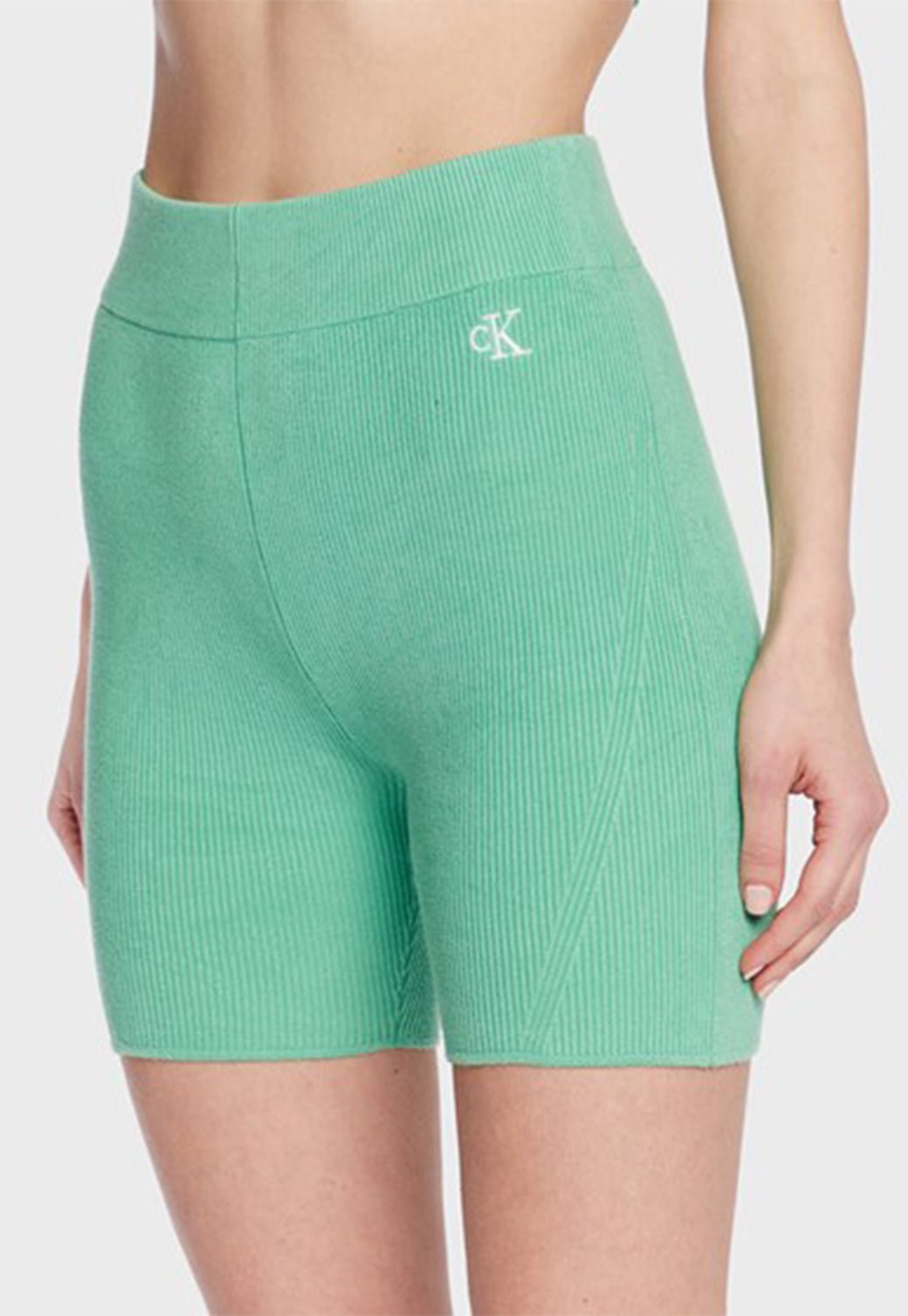 KNITTED CYCLING SHORTS Neptunes Wave 893626956 - Calvin Klein