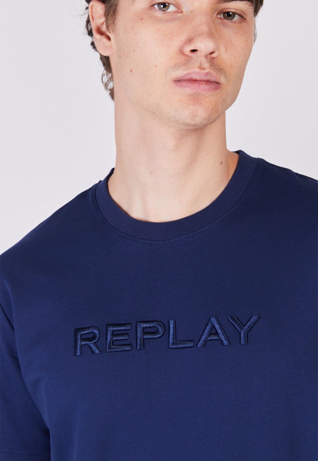 חליפת אופנה ריפליי גבר קצר בצבע כחול - REPLAY