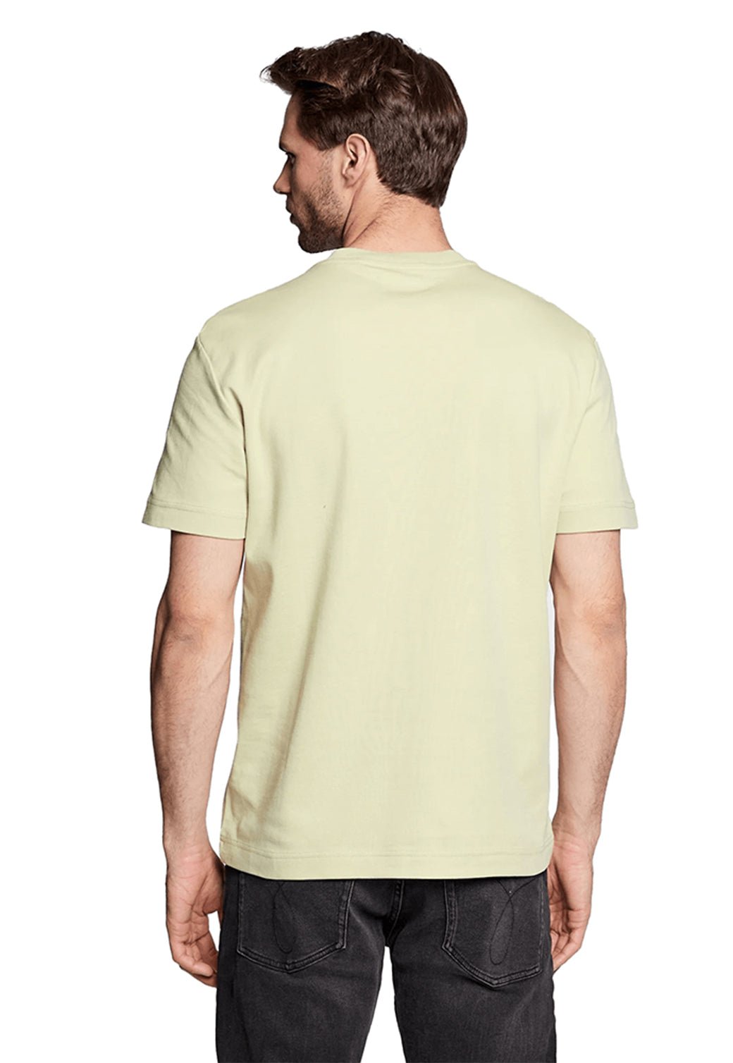 MICRO LOGO INTERLOCK T-SHIRT Herb Tea 893625275 - Calvin Klein