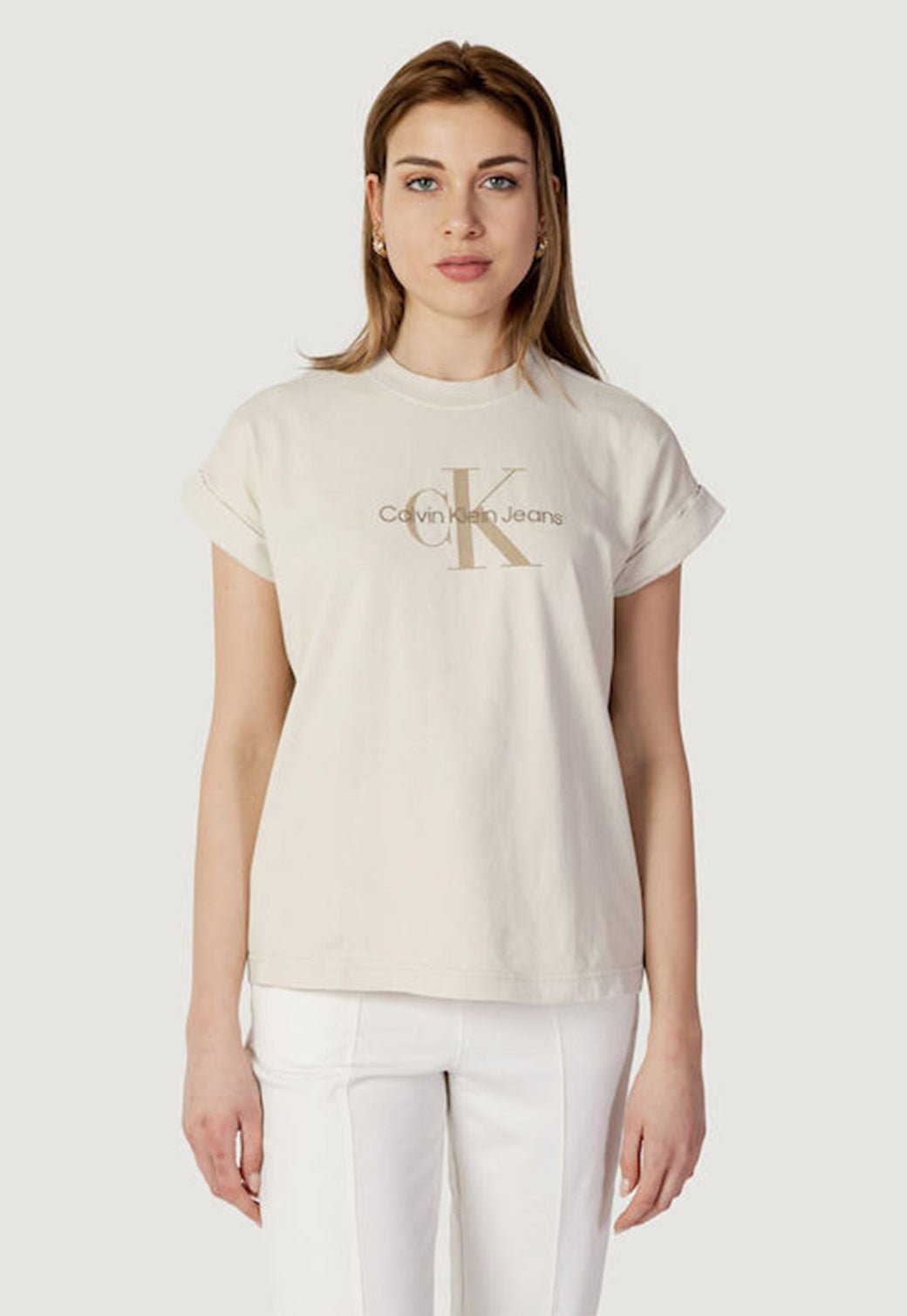 MINERAL DYE TEE Classic Beige 893626963 - Calvin Klein