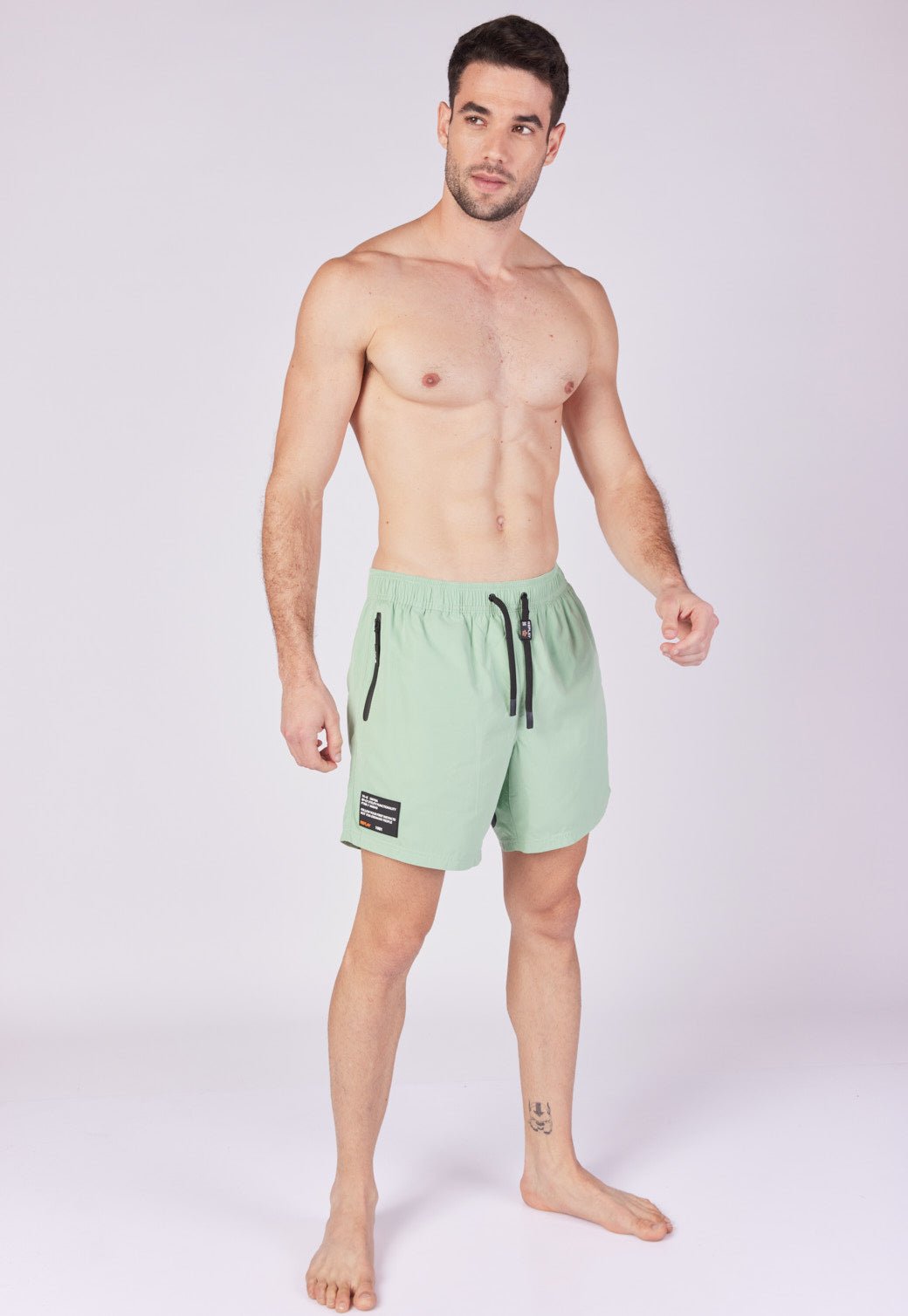 מכנסי בגד ים עם לוגו גברים - Replay