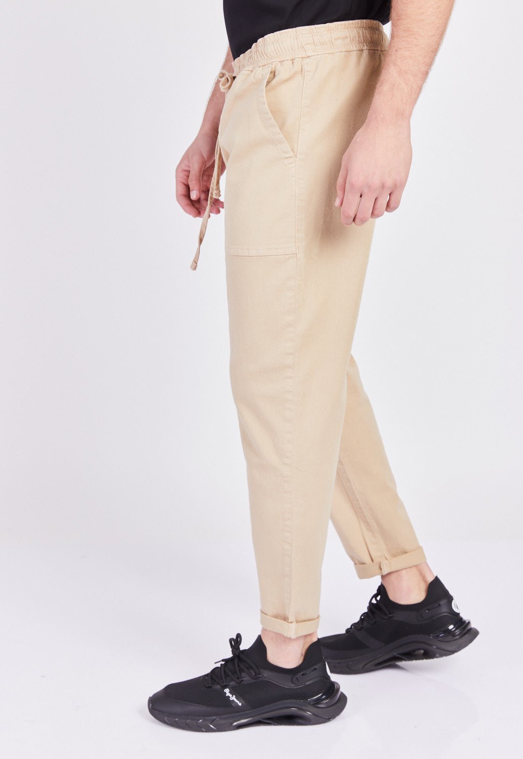 מכנסי דייויד בצבע חאקי לגברים - Pepe Jeans