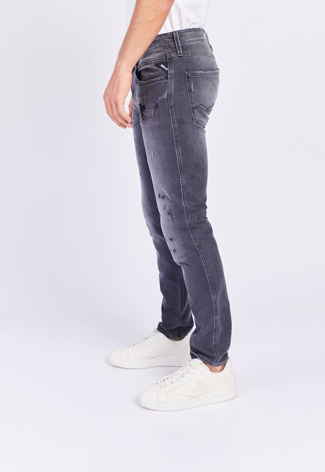 מכנסי ג'ינס Slim Fit ANBASS בצבע כחול גברים - Replay