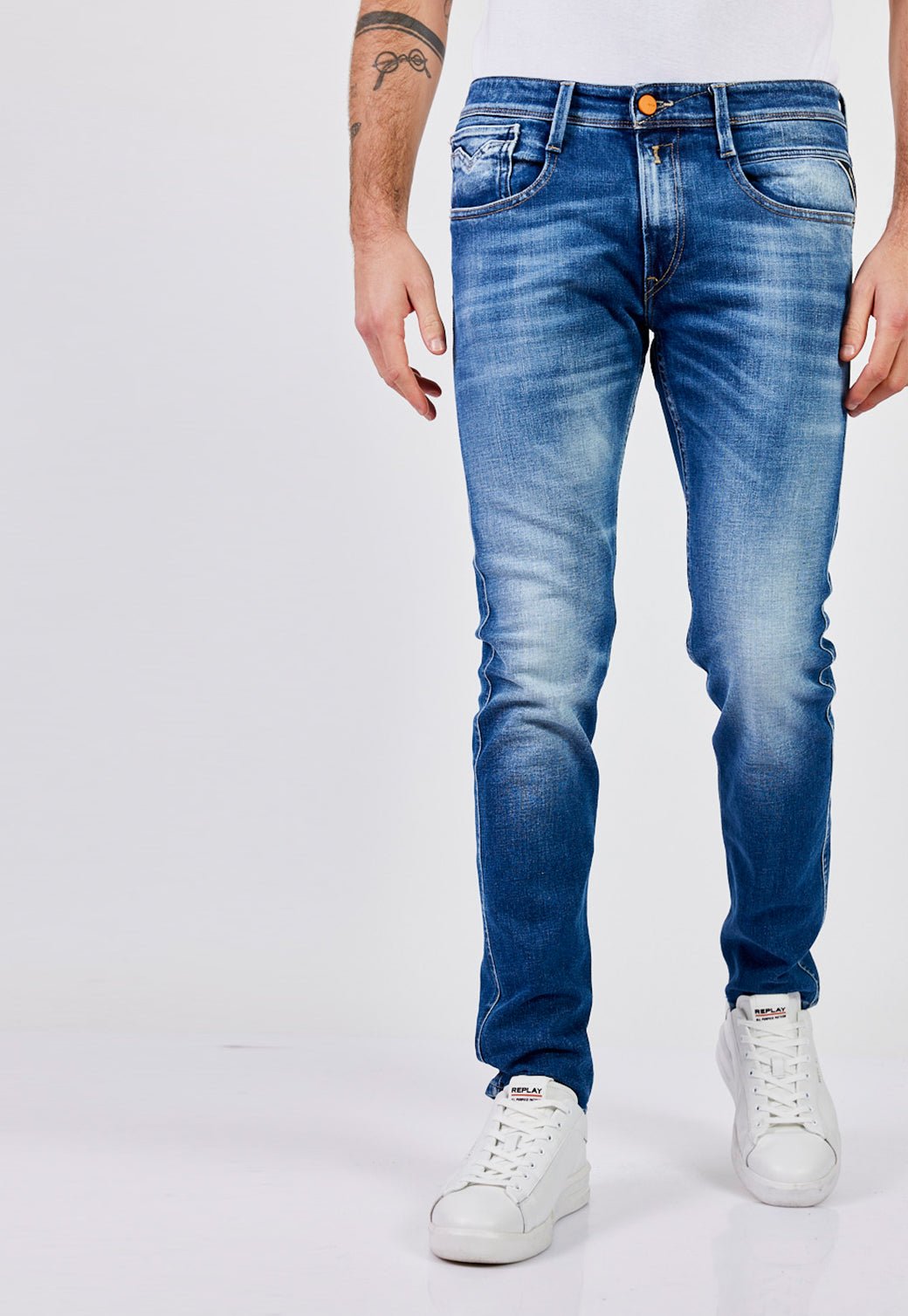 מכנסי ג’ינס Slim Fit ANBASS גברים - REPLAY