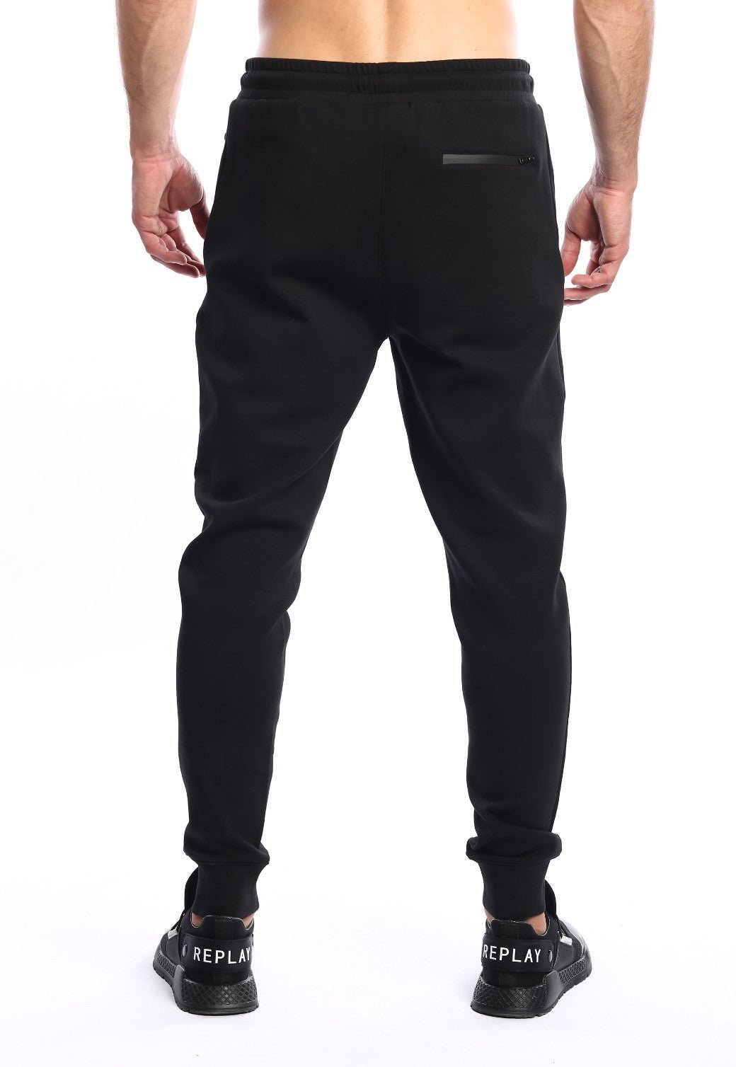 מכנסי טרנינג אינטרלוק ארוך לוגו צד שמאל גברים - Replay