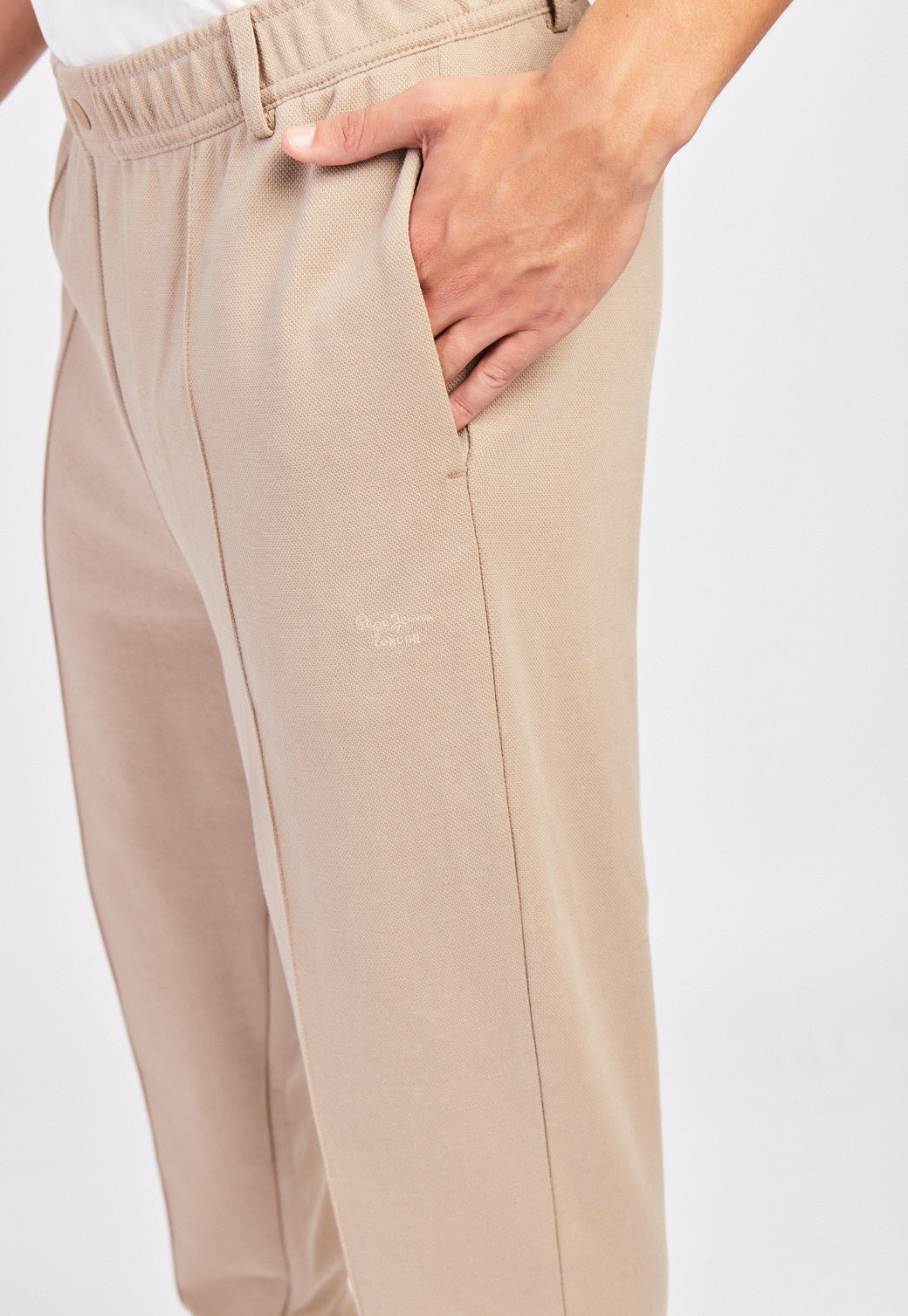 מכנסי טרנינג בסגנון מחוייט לגברים - Pepe Jeans