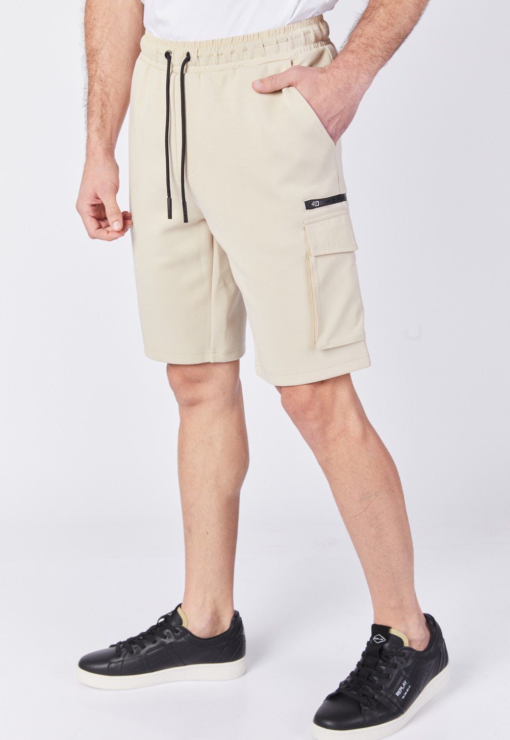 מכנסי טרנינג קצרים עם כיסים גברים - Replay