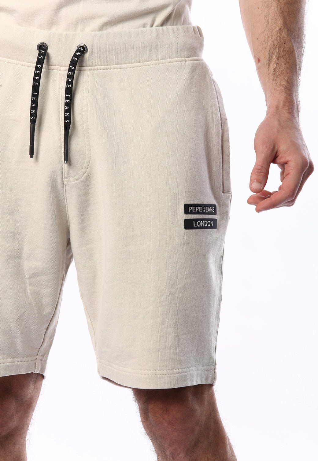 מכנסי טרנינג קצרים עם לוגו לגברים - Pepe Jeans