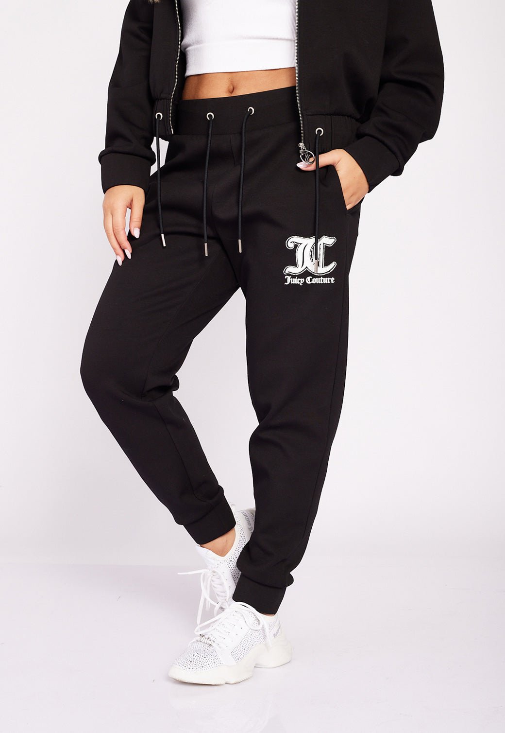 מכנסי טרנינג עם לוגו בחזית ובגב נשים - Juicy Couture