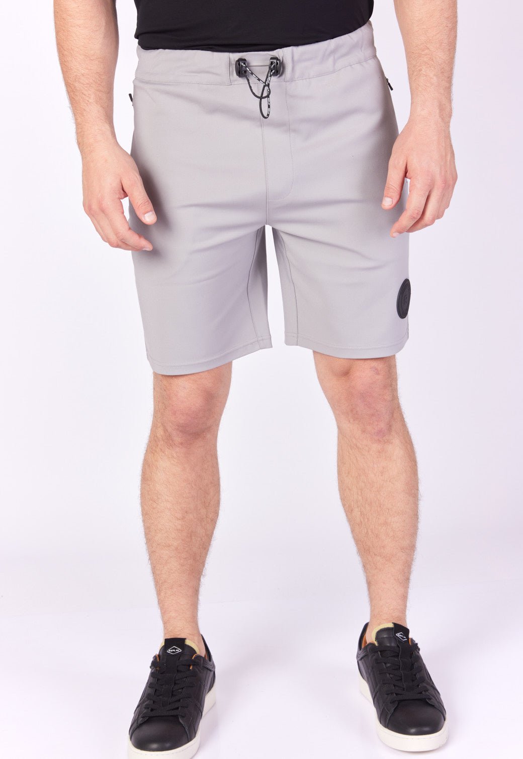 מכנסיים קצרים עם כיסים בצבע אפור גברים - Replay