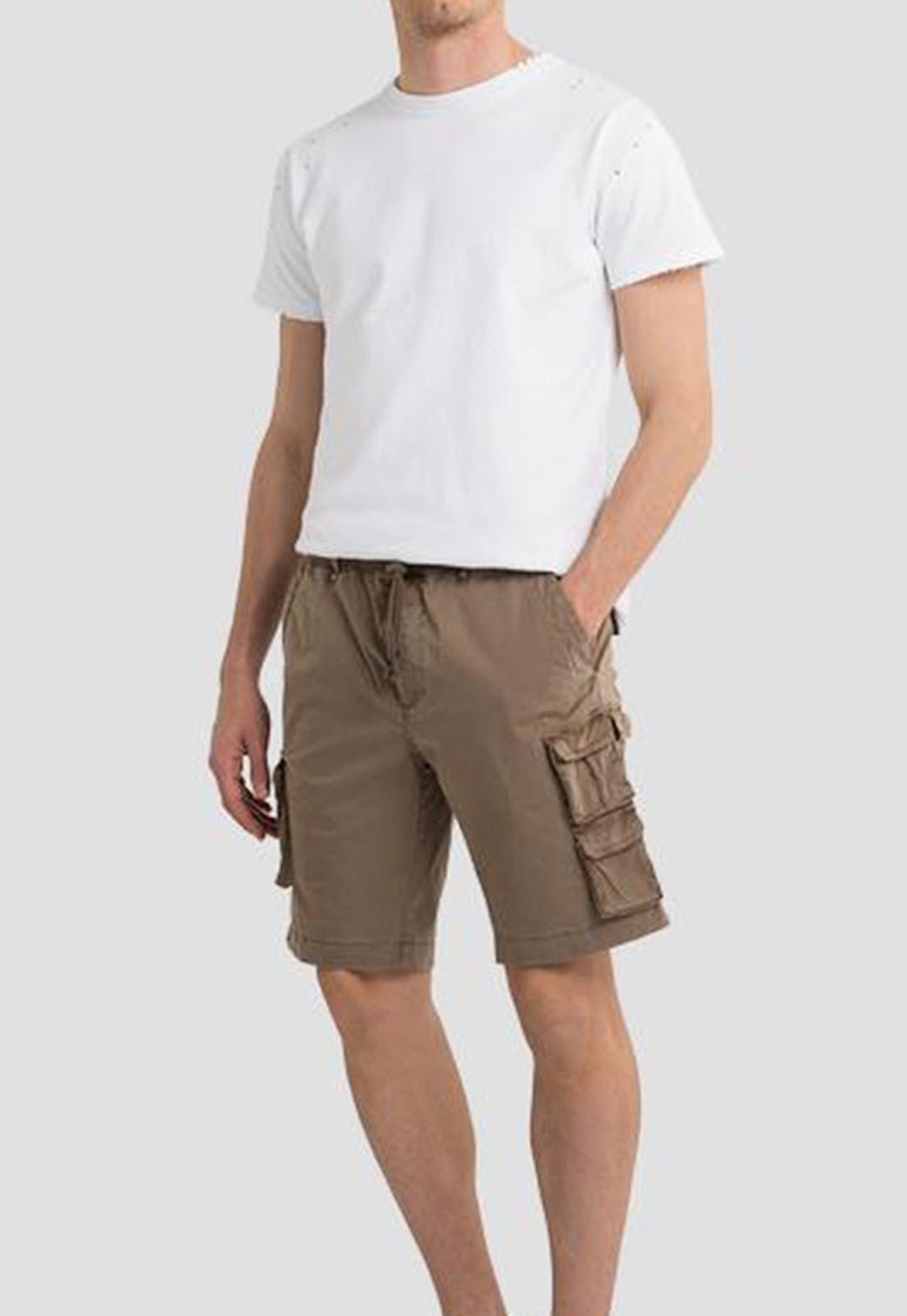 מכנסיים קצרים עם כיסים לגברים - Replay