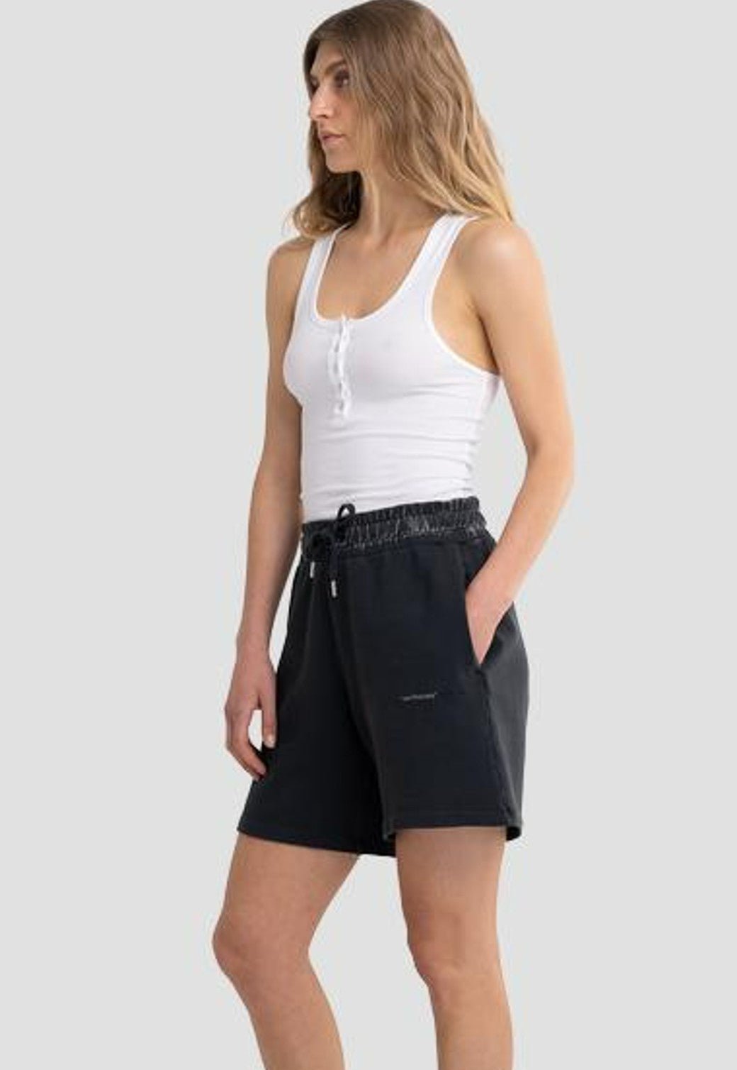 מכנסיים קצרים עם לוגו נשים - Replay