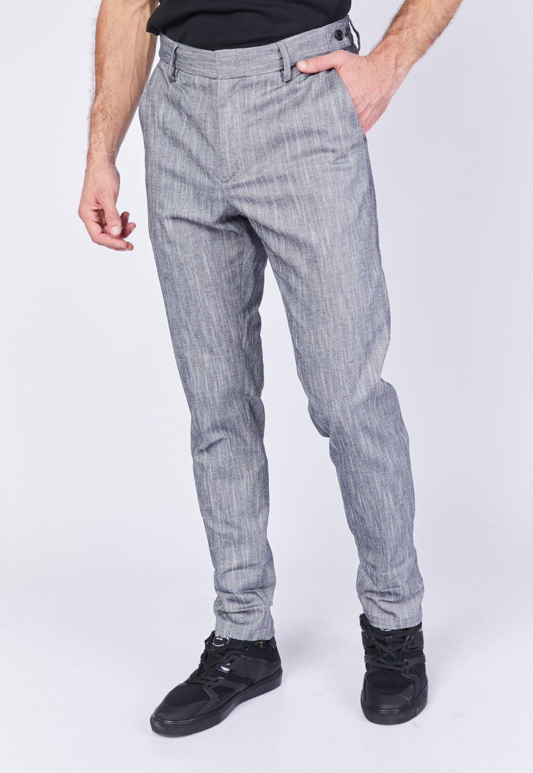 מכנסיים מחוייטים בסגנון סרוק גברים - Replay