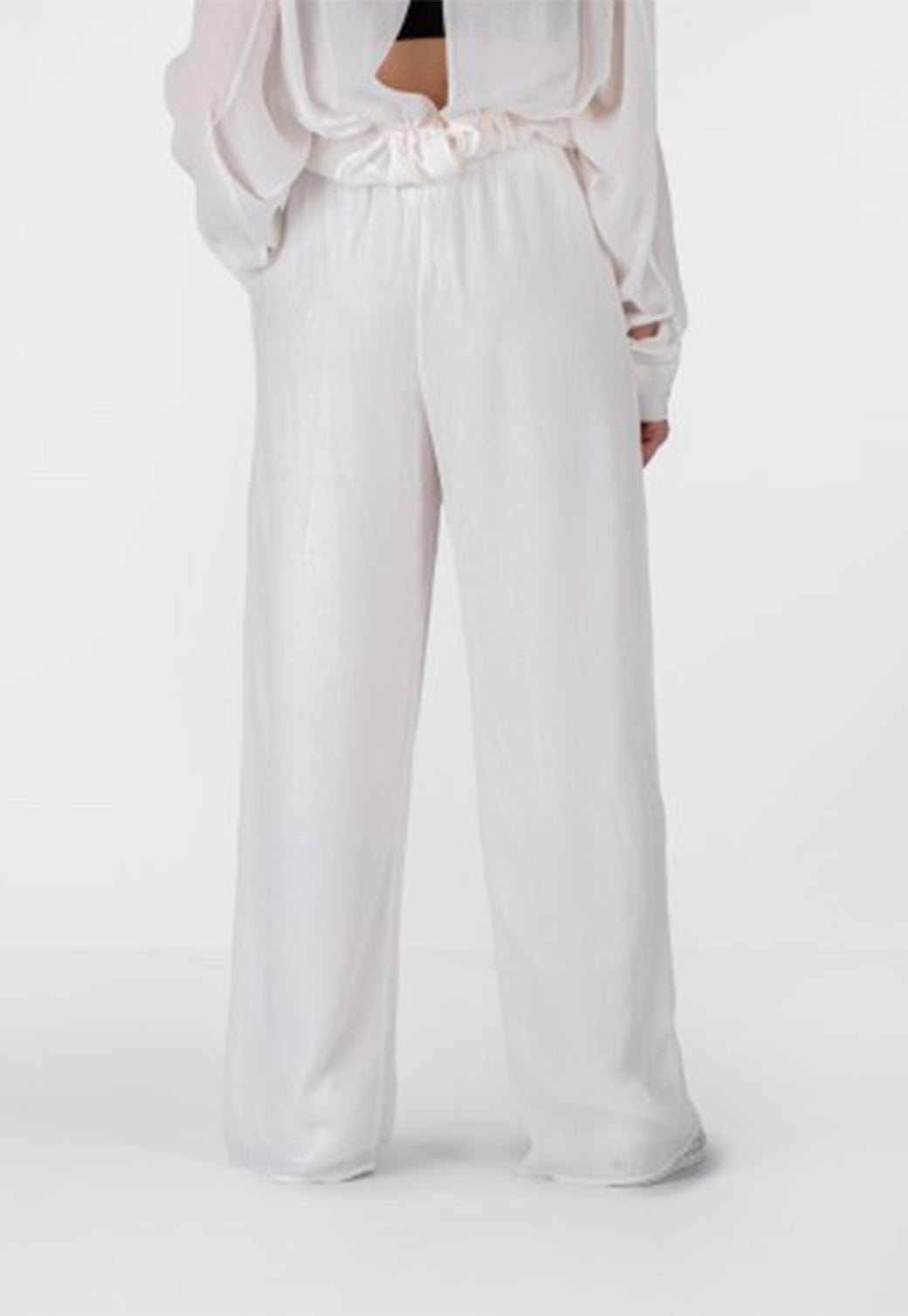 NKLE LONG STRAIGHT PANTS Ancient White 893626923 - Calvin Klein