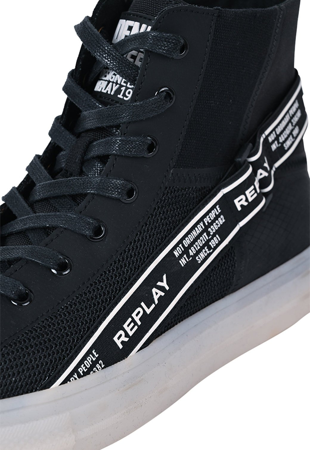 נעלי סניקרס לוגו רץ גברים - Replay