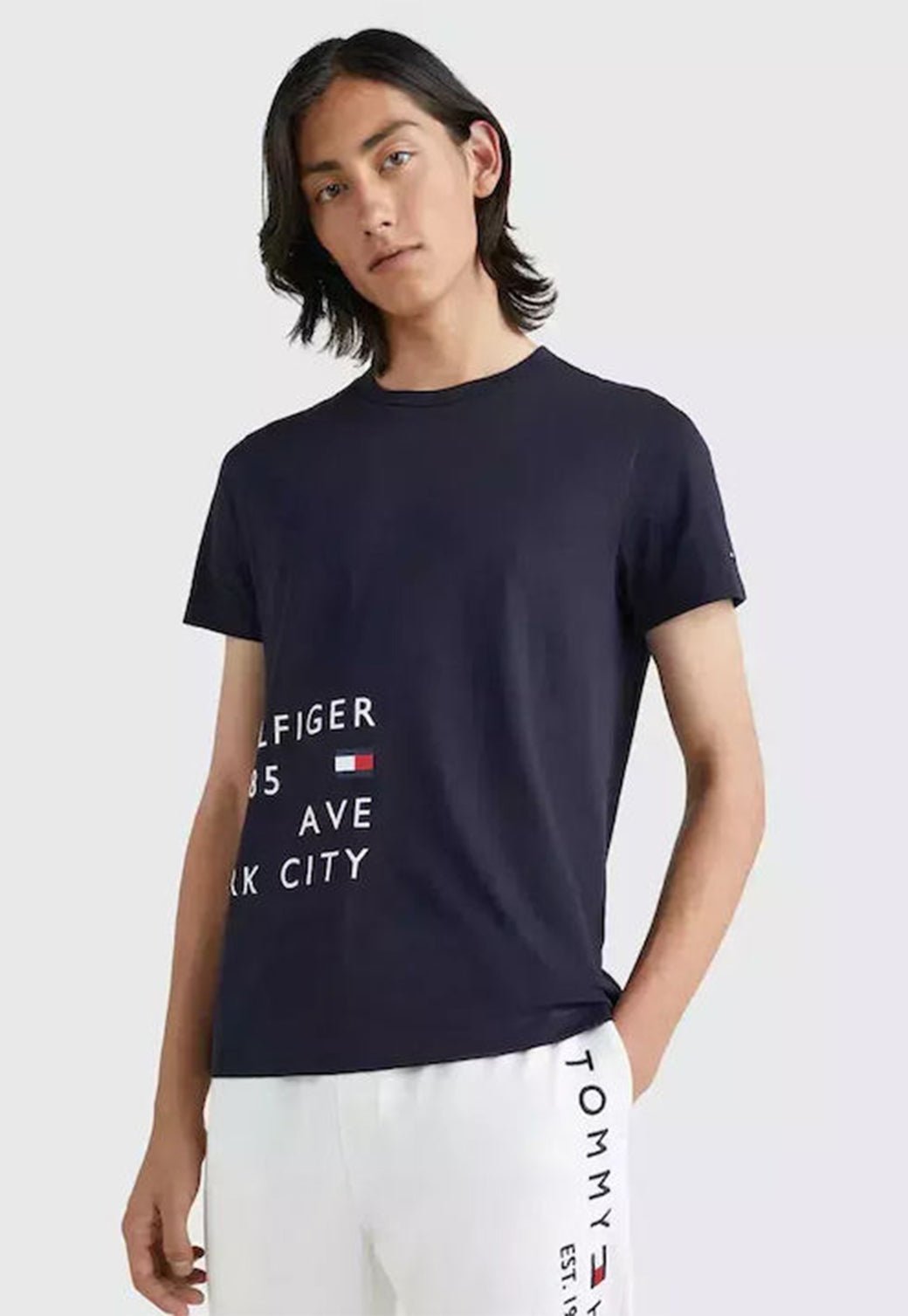 OFF PLACEMENT TEE Desert Sky 991215587 - Tommy Hillfiger