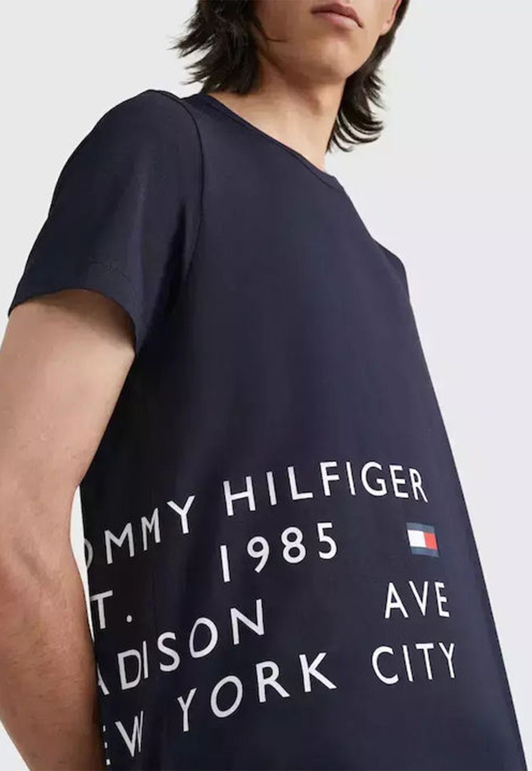 OFF PLACEMENT TEE Desert Sky 991215587 - Tommy Hillfiger