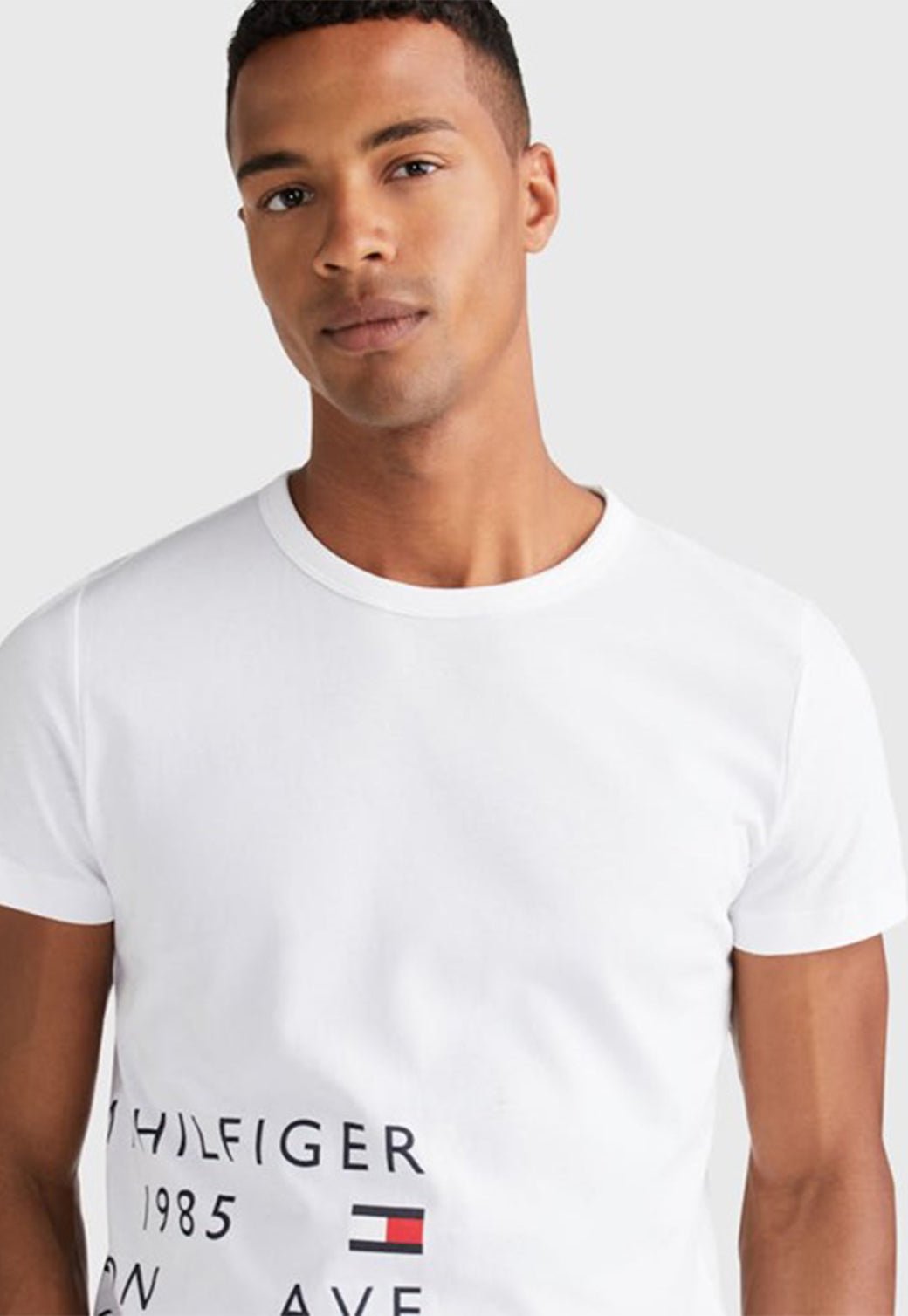 OFF PLACEMENT TEE White 991215588 - Tommy Hillfiger