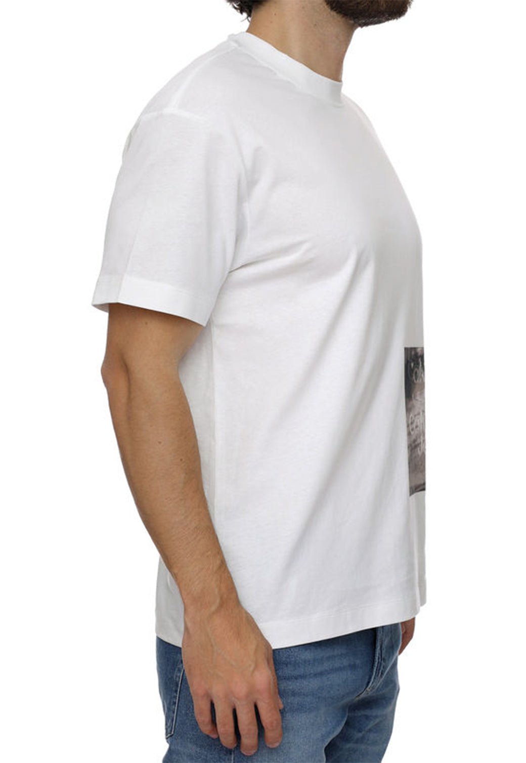 OTION BLUR PHOTOPRINT TEE Bright White 893627049 - Calvin Klein